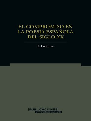 cover image of El Compromiso en la poesía española del siglo XX